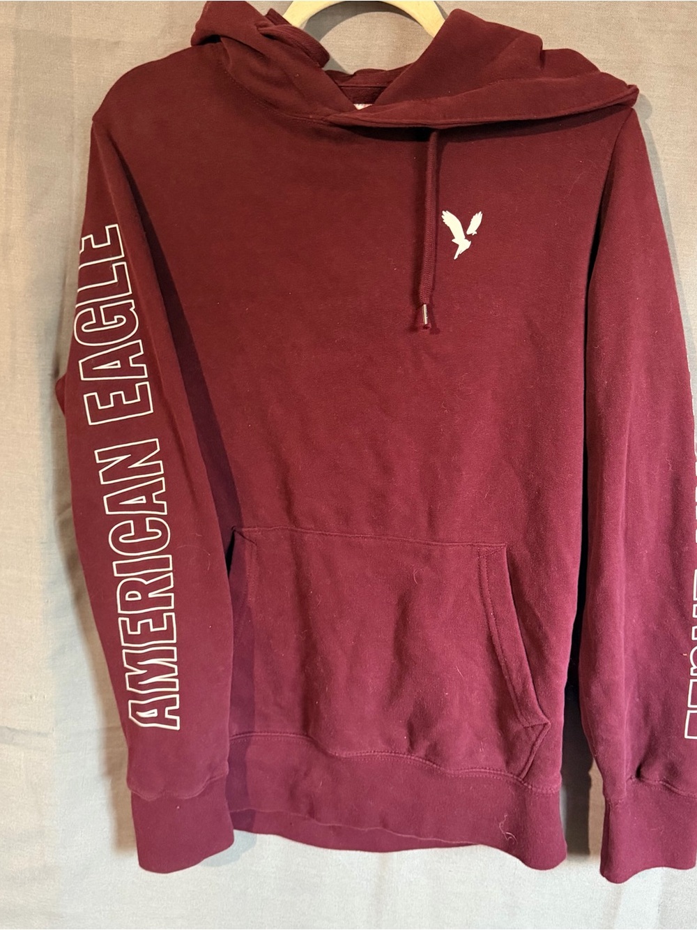 American Eagle Outfitters Burgundy Hoodie Sweatshirt